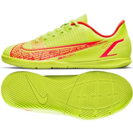 Buty piłkarskie Nike Mercurial Vapor 14 Club Ic Jr CV0826 760 żółte zielone 1