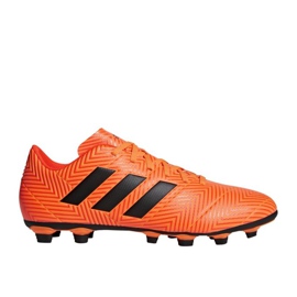 Buty piłkarskie adidas Nemeziz 18.4 FxG M DA9594 pomarańczowe wielokolorowe 1