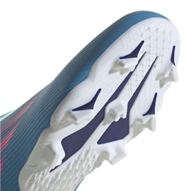 Buty piłkarskie adidas X Speedflow.3 Ll Fg Jr GW7497 niebieskie niebieskie 3