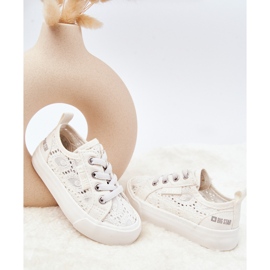 Trampki Ażurowe Big Star JJ374134 Białe 2