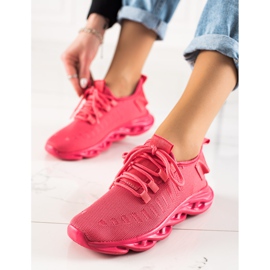 TRENDI Różowe Lekkie Sneakersy 1