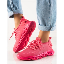 TRENDI Różowe Lekkie Sneakersy 3