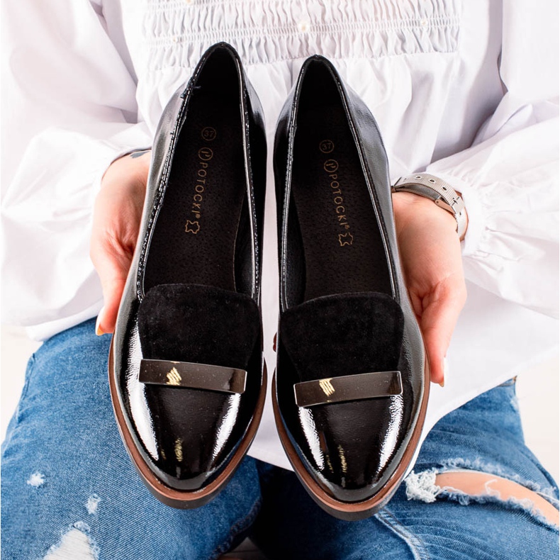 W. Potocki Czarne półbuty Potocki 2