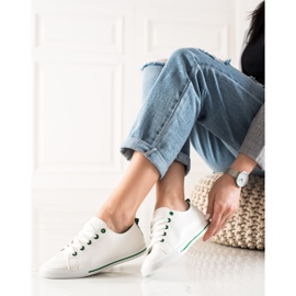 TRENDI Klasyczne Niskie Trampki białe 2
