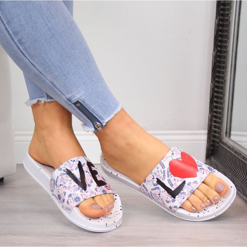 Klapki gumowe Big Star W INT1148A białe 2