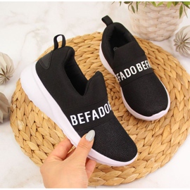 Buty sportowe slip on Befado Jr BEF26B czarne 1