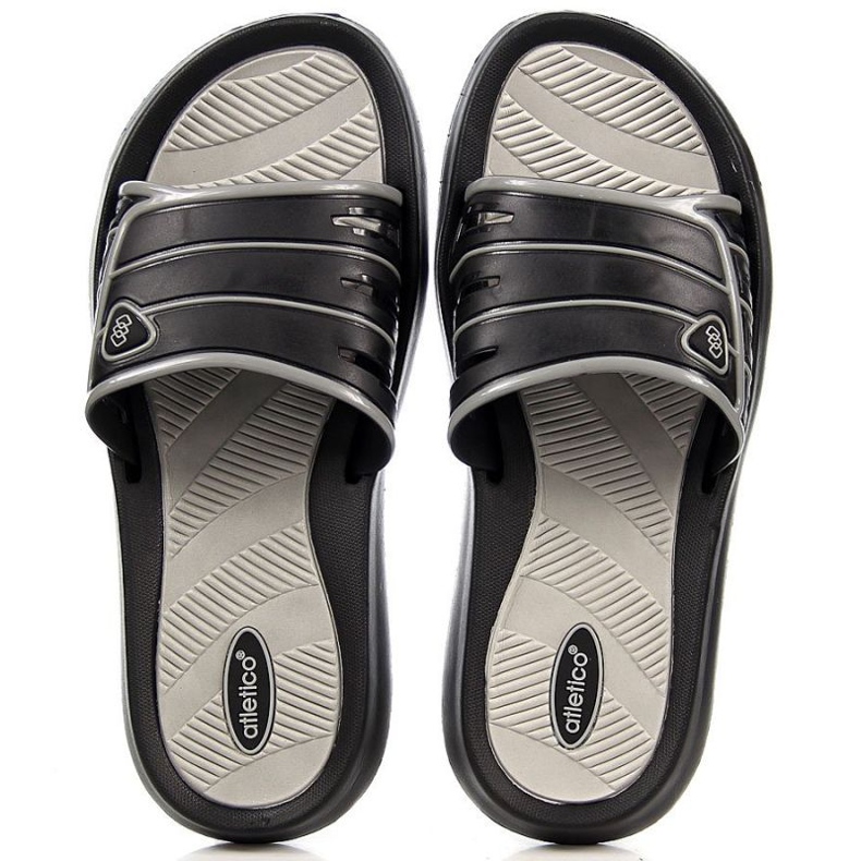 Klapki gumowe Atletico M ATC204A czarne 1