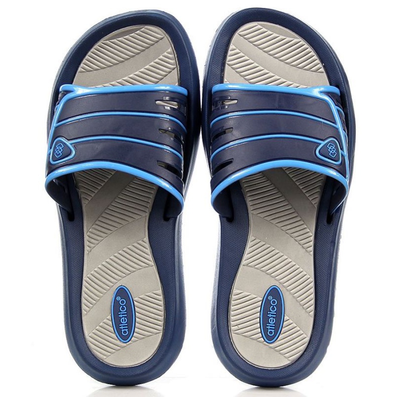 Klapki gumowe Atletico M ATC204B granatowe 1