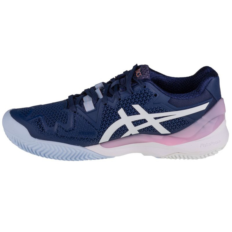 Buty Asics Gel-Resolution 8 Clay W 1042A070-401 białe granatowe 1