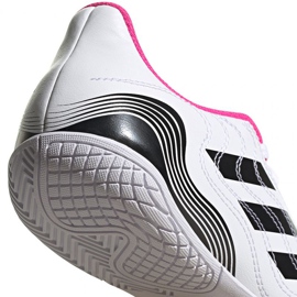 Buty piłkarskie adidas Copa Sense.4 In Jr FX1974 białe wielokolorowe 4