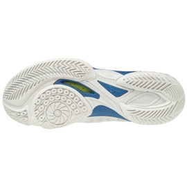 Buty halowe do badmintona Mizuno Wave Claw M 71GA191524 białe białe niebieskie 1