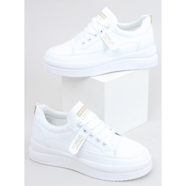 Trampki damskie Bastu Beige białe 1