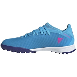 Buty adidas X Speedflow.3 Tf J Jr GW7513 niebieskie niebieskie 1