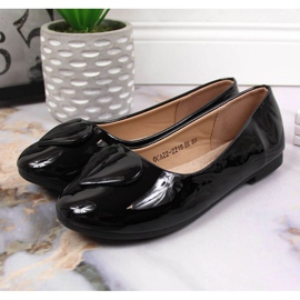 Baleriny z sercem komunijne Vinceza Jr JAN78A czarne 2