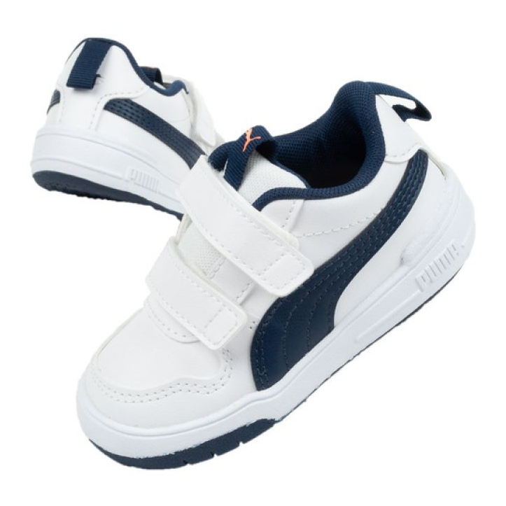 Buty Puma Multiflex Jr 380741 07 białe granatowe 1
