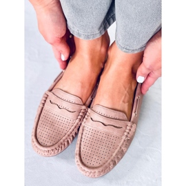 Mokasyny damskie Minori Pink różowe 1