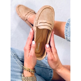 Mokasyny damskie Minori Beige beżowy 1