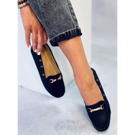 Mokasyny damskie Wong Black czarne 2