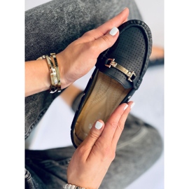 Mokasyny damskie Wong Black czarne 1
