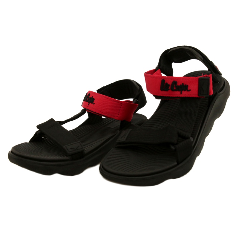Lee Cooper LCW-22-34-0954L Wygodne Sandały Sportowe Czarne 4