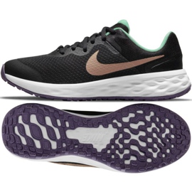 Buty do biegania Nike Revolution 6 Jr DD1096 005 czarne 1