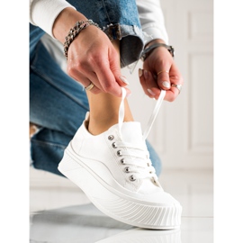 Seastar Białe Trampki Na Platformie 1