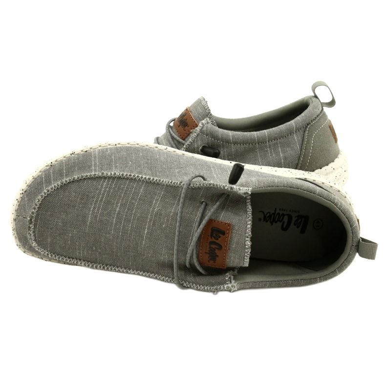 Lekkie Buty Mokasyny Lee Cooper LCW-22-32-1209M szare 5