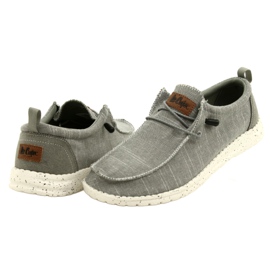 Lekkie Buty Mokasyny Lee Cooper LCW-22-32-1209M szare 4