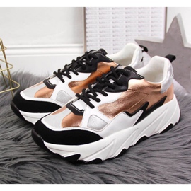 Sneakersy na platformie Potocki W WOL53 biało złote białe złoty 2