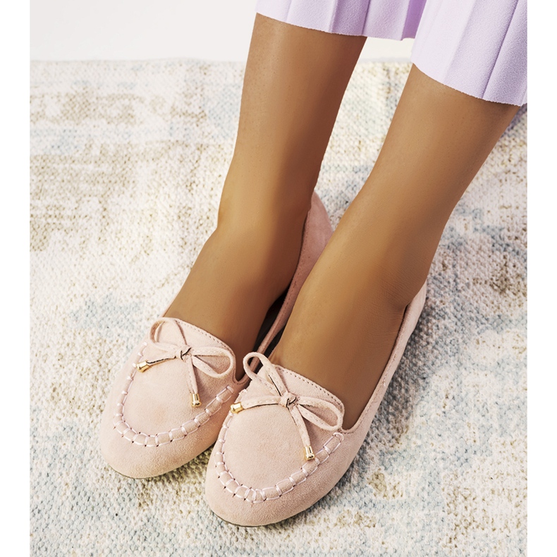 Różowe mokasyny damskie Santoro 2