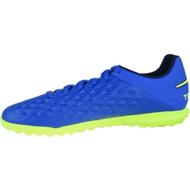 Buty piłkarskie Nike Tiempo Legend 8 Club Tf M AT6109-474 niebieskie wielokolorowe 1