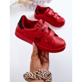 Dziecięce Trampki Na Rzepy Big Star DD374030 Czerwono-Czarne czerwone 1