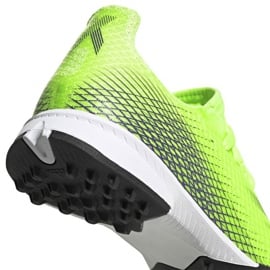 Buty piłkarskie adidas X Ghosted.3 Tf Jr EG8216 wielokolorowe zielone 4
