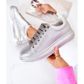 Sneakersy Buty Sportowe Dżety GOE JJ2N4048 Srebrne srebrny 1