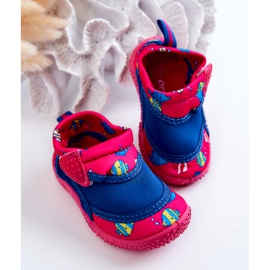 Dziecięce Buty Sportowe Do Wody ProWater 21-37-019B Różowe niebieskie 2