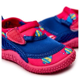 Dziecięce Buty Sportowe Do Wody ProWater 21-37-019B Różowe niebieskie 4