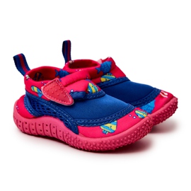 Dziecięce Buty Sportowe Do Wody ProWater 21-37-019B Różowe niebieskie 3