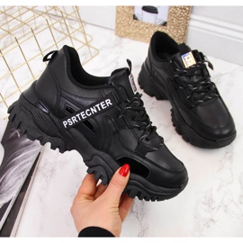 Sneakersy na grubej podeszwie News W EVE258A czarne 1