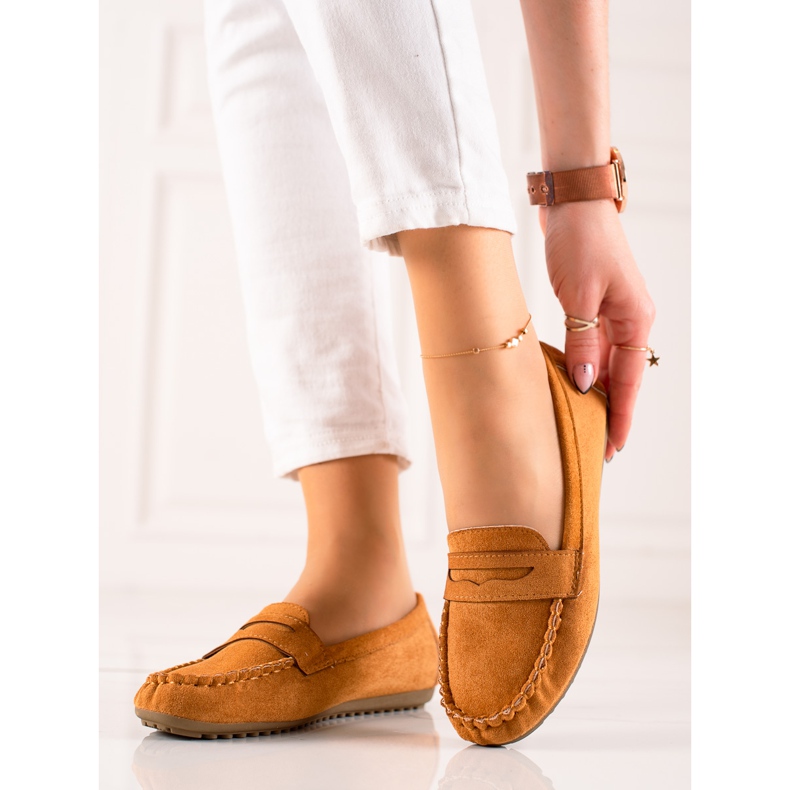 TRENDI Klasyczne Mokasyny brązowe 1