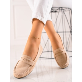 TRENDI Klasyczne Mokasyny beżowy 1