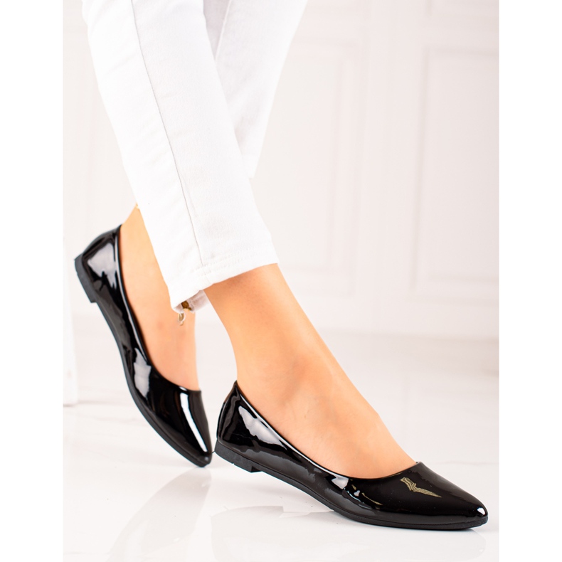 Seastar Lakierowane czarne baleriny 2