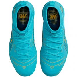 Buty piłkarskie Nike Mercurial Superfly 8 Academy Ic Jr DJ2860 484 niebieskie niebieskie 1