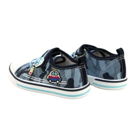 American Club American trampki buty dziecięce wkładka skórzana TEN54/22 Moro niebieskie ['granatowy', 'niebieski'] 5