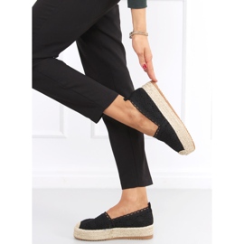 Espadryle koronkowe Alice Black czarne 1