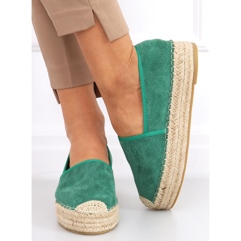 Espadryle damskie Zeca Green zielone 1