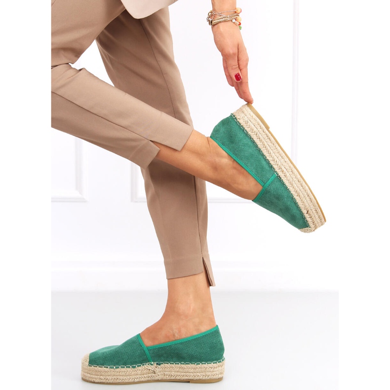Espadryle damskie Zeca Green zielone 2