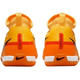 Buty piłkarskie Nike Phantom GT2 Academy Df Ic Jr DC0815 808 pomarańczowe pomarańcze i czerwienie 3