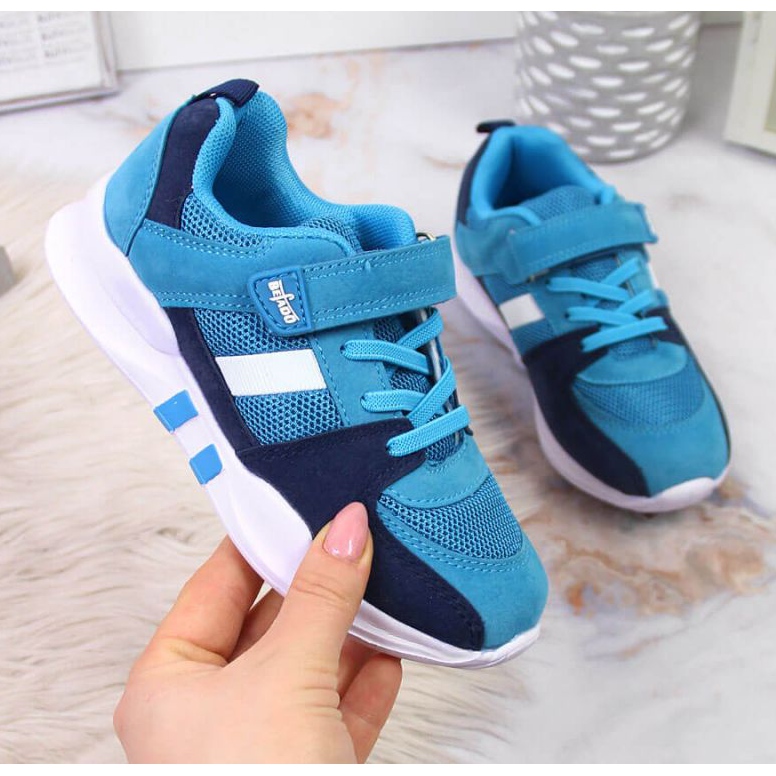 Buty sportowe na rzep Befado Jr BEF25D niebieskie 1