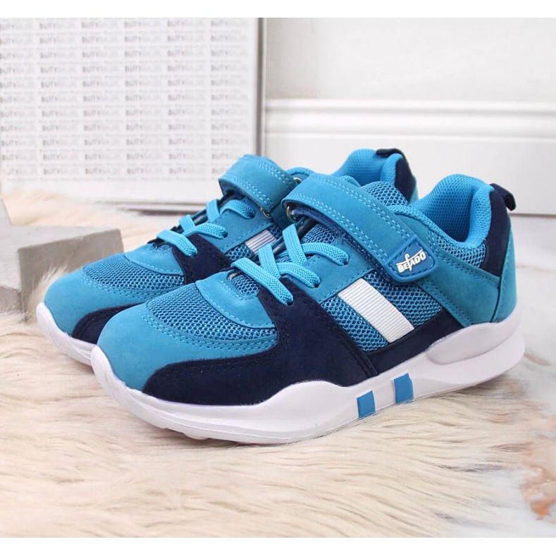Buty sportowe na rzep Befado Jr BEF25D niebieskie 2