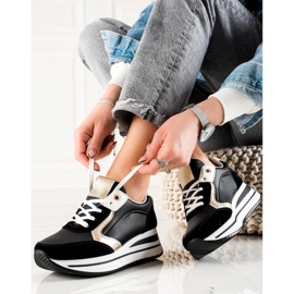 TRENDI Stylowe Sneakersy czarne 1